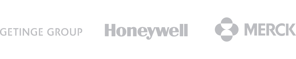 Getinge Group Logo, Honeywell Logo, Merck Logo